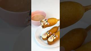 Corn Dog🍗🐅corndog cooking letsmakeittasty food sausage winniethepooh koreancorndogs [upl. by Lehcim]