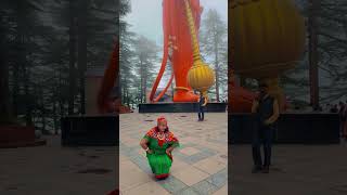 Tour to Shimla Jakhoo Temple for a Himachali Dance reels himachal youtubeshorts shorts [upl. by Ahseikal]