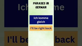 PHRASES IN GERMAN [upl. by Llecrup]