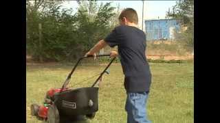 11yearold from Dalhart Mowing for Moore [upl. by Bresee815]