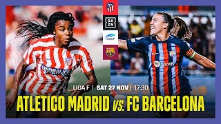 Atletico Madrid vs Barcelona  Liga F 202223 Matchday 10 Full Match [upl. by Sldney]