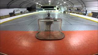 Aces vs D2Ind Ball Hockey Goalie GoPro [upl. by Madda]