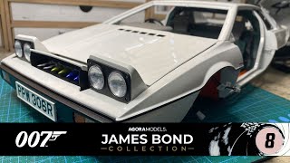 Build the Lotus Esprit from the 007 classic The Spy Who Loved Me by Agora Models Pack 8 [upl. by Arni]