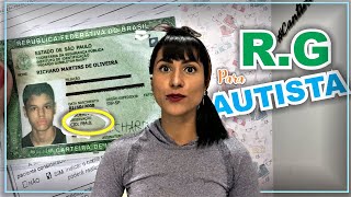 CARTEIRA DE IDENTIDADE RG PARA AUTISTA  AUTISMO [upl. by Cordeelia314]