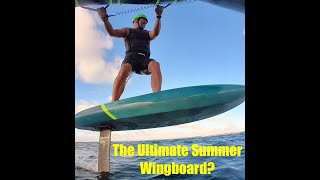 The Ultimate Summer Wingfoil Board The Magical GONG Cruzader riding a 7am Summer Breeze [upl. by Anih]