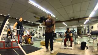 Dumbbell Curls world record attempt 185 kg 104 reps [upl. by Nimrac]