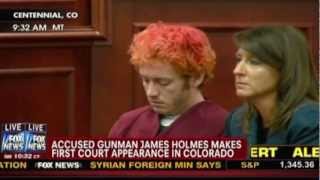 James Holmes In First Court Appearance After Dark Knight Shooting In Colorado [upl. by Lleuqram]