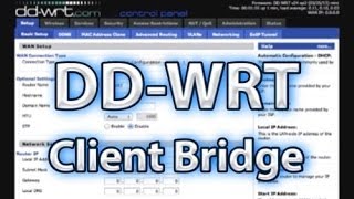 DDWRT Client Bridge Setup [upl. by Turpin]