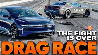 Quickest American Car Ever Demon 170 vs Lucid Sapphire VHT amp Asphalt — Cammisa Ultimate Drag Race [upl. by Hamitaf361]