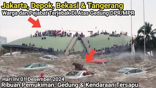 Sungai2 Meluap Tanggul amp Bendungan Jebol  Banjir Besar Lahap Jakarta Depok Bekasi amp Tangerang [upl. by Teirrah]