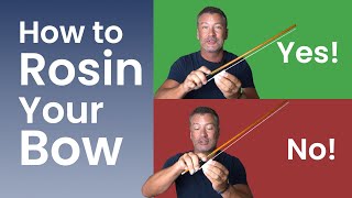 How to Use Rosin on a Violin Bow [upl. by Yslek]