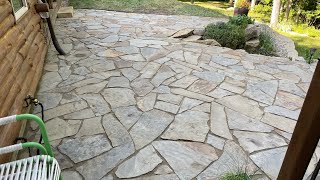 Installing A Flagstone Patio [upl. by Tita]