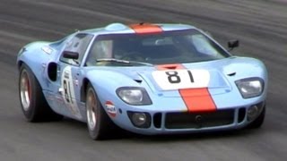 Gulf Racing Ford GT40 MK1 SOUND On The Track [upl. by Eversole]