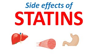 Side effects of statins  Myopathy amp liver enzymes  Atorvastatin simvastatin rosuvastatin [upl. by Trevethick]