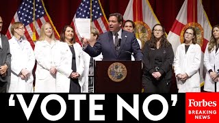 BREAKING NEWS DeSantis Holds Briefing With Doctors To Oppose Florida Marijuana Abortion Amendments [upl. by Shel]