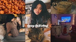 COZY FALL VLOG🍂🍵 🧸 romanticizing fall homebody era I’m back into matcha fall vibes amp MORE [upl. by Adnalro399]