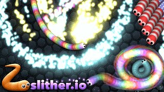 Slitherio 37K Best Trick Slitherio Similar Game to Agario Solo Gameplay [upl. by Ardiedak]