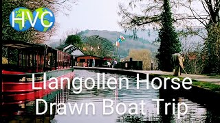 Experience a Llangollen Horse Drawn Canal Boat Trip [upl. by Medorra]