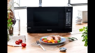 Panasonic Inverter Grill Microwave Oven Recipe Veal Saltimbocca with Roast Potatoes [upl. by Lyndsie]