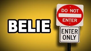 🎭 Learn English Words BELIE  Meaning Vocabulary with Pictures and Examples [upl. by Kalvin]