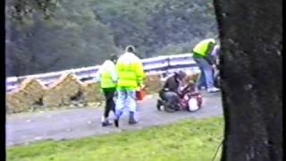 Sidecar Outfit crash at Barbon Speed Hill Climb [upl. by Ezequiel]