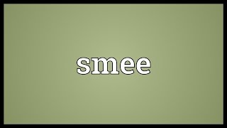 Smee Meaning [upl. by Savick195]