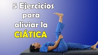 5 Ejercicios para ALIVIAR la CIÁTICA en CASA  Fisioterapia Querétaro  Mariana Quevedo [upl. by Eillib]