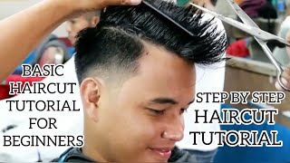 DETALYADONG GUPIT  BASIC BARBERS TUTORIAL FOR BEGINNERS haircuttutorial basichaircut [upl. by Ailahs]