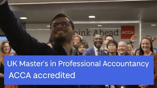 School of Business  Masters in Professional Accountancy and the ACCA [upl. by Htnnek]