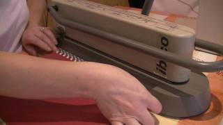 How to use the ibico ibibaby binding machine DEMONSTRATION [upl. by Namdor19]