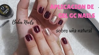 GC Nails  Gel de un paso  aplicacion en uña natural [upl. by Falo]