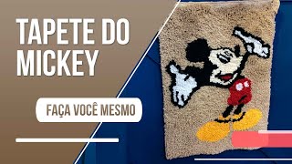 Veja como fazer um lindo tapete em talagarça com desenho do Mickey [upl. by Alethea124]