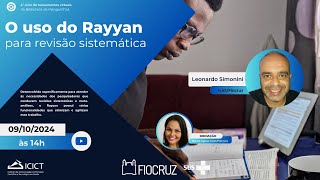 O uso do Rayyan para revisão sistemática [upl. by Wash]