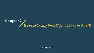 Effective International Whistleblowing Discussion  Chapter 2  UK Whistleblowing Legislation [upl. by Laehctim782]