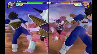 Dragon Ball Z Budokai Tenkaichi 3  Frieza vs Vegeta rain of punches and kicks 5 [upl. by Letram]