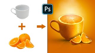 How to Create an Orange Cup Photo Manipulation in Photoshop [upl. by Towrey]