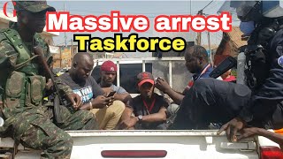 Police arrested dozens Serrekunda to Jabang in Gambia [upl. by Hana467]