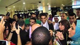 Arab Idol  وصول محمد عساف لمطار دبي [upl. by Leandro995]