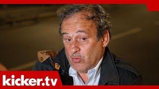 Platini nach langem Verhör quotEs tut wehquot  kickertv [upl. by Clothilde980]