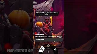 Selling My Soul To Mephisto In Fortnite shorts [upl. by Roderick81]