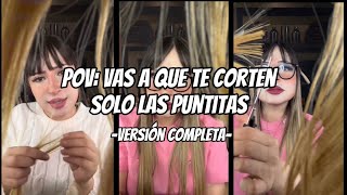 ASMRVERSIÓN COMPLETA Te corto el cabello 💇🏻‍♀️ muy ✨astherik✨ asmr asmrroleplay [upl. by Rame]