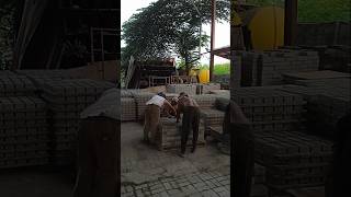 Proses produksi paving blok precast shortvideo [upl. by Adnuhser]