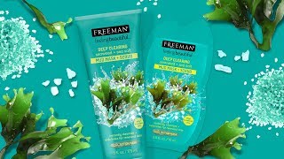 Freeman Deep Clearing Seaweed  Sea Salt Mud Mask  Scrub [upl. by Dera]