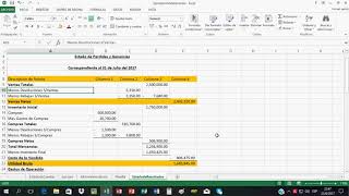 Como Hacer un Estado de Resultados O Estado de Perdidas y Ganancias contabilidade [upl. by Flem]
