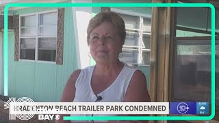 Bradenton Beach trailer park condemned due to storm damage [upl. by Arleta]