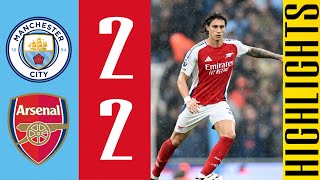 Riccardo Calafiori First Goal  Manchester City vs Arsenal 22  HIGHLIGHTS  Premier League 2425 [upl. by Nodnorb385]