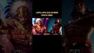 lapu lapu old vs new voice lines mobilelegend mlbb [upl. by Droffats]