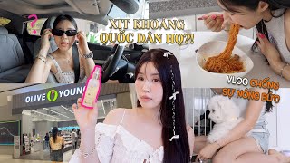 Xịt khoáng quốc dân mà phụ nữ HQ ai cũng dùng ít nhất 1 chai🚿 Vlog chống sự nóng bức😎 [upl. by Wurst]