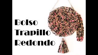 Bolso redondo de trapillo superfácil  con forro y cremallera [upl. by Chandler217]