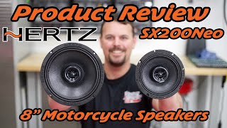 Product Unboxing Review of the Hertz SPL Show SX200NEO 8quot Speakers for Harley Davidson Motorcycles [upl. by Lisbeth173]